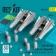ResKit Models LAU-88 with (2 pcs) AGM-65 Maverick missiles (6 pcs) (A-7D, F-4, A-10, F-16) (3D Printed) - LAU-88 indítósín AGM-65 Maverick rakétákkal, 2 db