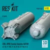 ResKit Models CBU-89B cluster bombs GATOR (4 pcs) (A-10, F-15E, F-16, B-52, B-1B, B-2) (3D Printed) - CBU-89B – kazettás bombák, 4 db