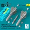 ResKit Models AGM-62 Walleye I ER missiles (2 pcs) with AN/AWG-16 data link pod (1 pcs) (A-4, A-6, A-7, F-4, F/A-18) (3D Printed) - AGM-62 Walleye I ER – rakéták, 2 db