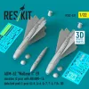 ResKit Models AGM-62 Walleye II ER missiles (2 pcs) with AN/AWG-16 data link pod (1 pcs) (A-4, A-6, A-7, F-4, F/A-18) (3D Printed) - AGM-62 Walleye II ER – rakéták, 2 db