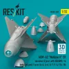 ResKit Models AGM-62 Walleye II ER missiles (2 pcs) with AN/AWG-16 data link pod (1 pcs) (A-4, A-6, A-7, F-4, F/A-18) (3D Printed) - AGM-62 Walleye II ER – rakéták, 2 db