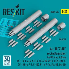 ResKit Models LAU-10 ZUNI – rakétaindító, 2 db