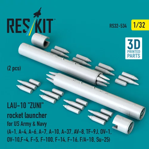 ResKit Models LAU-10 ZUNI – rakétaindító, 2 db
