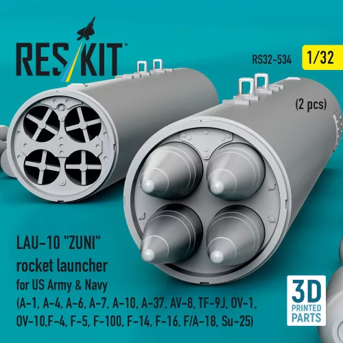 ResKit Models LAU-10 ZUNI – rakétaindító, 2 db