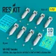 ResKit Models AN-M57 bombs (250 lbs, box-type fin) for all USAF & RAF of WW2 & Korean War (8 pcs) (3D Printed) - AN-M57 – bombák, 8 db