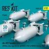 ResKit Models AN-M57 bombs (250 lbs, box-type fin) for all USAF & RAF of WW2 & Korean War (8 pcs) (3D Printed) - AN-M57 – bombák, 8 db