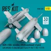 ResKit Models AGM-130A missiles (Mk84 warhead) (2 pcs) with AN/AXQ-14 data link pod (1 pcs) (F-16I, F-15E, F-111F) (3D Printed) - AGM-130A – rakéták, 2 db