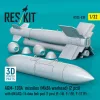 ResKit Models AGM-130A missiles (Mk84 warhead) (2 pcs) with AN/AXQ-14 data link pod (1 pcs) (F-16I, F-15E, F-111F) (3D Printed) - AGM-130A – rakéták, 2 db