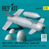 ResKit Models GBU-15(V)21, 22/B – kis szárnyas bombák, 2 db + AN/AXQ-14 adatkapcsolati konténer, 1 db