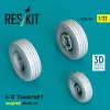 ResKit Models A-10 Thunderbolt II (weighted) wheels set (3D Printed) - A-10 Thunderbolt II – terhelt állapotú kerékkészlet
