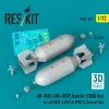 ResKit Models AN-M65 (AN-M59) bombs (1000 lbs) for all USAF & RAF of WW2 & Korean War (2 pcs) (3D Printed) - AN-M65 (AN-M59) – bombák, 1000 fontos, 2 db