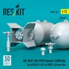 ResKit Models AN-M65 (AN-M59) bombs (1000 lbs) for all USAF & RAF of WW2 & Korean War (2 pcs) (3D Printed) - AN-M65 (AN-M59) – bombák, 1000 fontos, 2 db