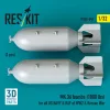 ResKit Models MK.36 bombs (1000 lbs) for all US NAVY & RAF of WW2 & Korean War (2 pcs) (3D Printed) - MK.36 – bombák, 1000 fontos, 2 db