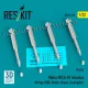 ResKit Models Matra MICA-IR missiles (4 pcs) (Mirage 2000, Rafale, Gripen, Eurofighter) (3D Printed) - Matra MICA-IR – rakéták, 4 db