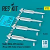ResKit Models Matra MICA-EM missiles (4 pcs) (Mirage 2000, Rafale, Gripen, Eurofighter) (3D Printed) - Matra MICA-EM – rakéták, 4 db