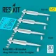 ResKit Models Matra MICA-EM missiles (4 pcs) (Mirage 2000, Rafale, Gripen, Eurofighter) (3D Printed) - Matra MICA-EM – rakéták, 4 db