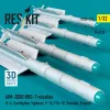 ResKit Models AIM-2000 IRIS-T missiles (4 pcs) (F-4, Eurofighter Typhoon, F-16, F/A-18, Tornado, Gripen) (3D Printed) - AIM-2000 IRIS-T – rakéták, 4 db