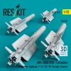 ResKit Models AIM-2000 IRIS-T missiles (4 pcs) (F-4, Eurofighter Typhoon, F-16, F/A-18, Tornado, Gripen) (3D Printed) - AIM-2000 IRIS-T – rakéták, 4 db