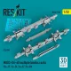 ResKit Models MBD3-U6-68 multiple bombs racks (2 pcs) (3D Printed) - MBD3-U6-68 – többes bombafelfüggesztő keretek, 2 db