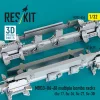 ResKit Models MBD3-U6-68 multiple bombs racks (2 pcs) (3D Printed) - MBD3-U6-68 – többes bombafelfüggesztő keretek, 2 db
