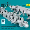 ResKit Models MBD3-U6-68 multiple bombs racks (2 pcs) (3D Printed) - MBD3-U6-68 – többes bombafelfüggesztő keretek, 2 db