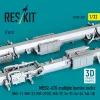 ResKit Models MBD2-67U multiple bombs racks (2 pcs) (3D Printed) - MBD2-67U – többes bombafelfüggesztő keretek, 2 db