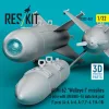 ResKit Models AGM-62 Walleye I missiles (2 pcs) with AN/AWG-16 data link pod (1 pcs) (A-4, A-6, A-7, F-4, F/A-18) (3D Printed) - AGM-62 Walleye I – rakéták, 2 db