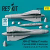 ResKit Models AGM-62 Walleye II missiles (2 pcs) with AN/AWG-16 data link pod (1 pcs) (A-4, A-6, A-7, F-4, F/A-18) (3D Printed) - AGM-62 Walleye II – rakéták, 2 db