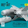 ResKit Models AGM-62 Walleye II missiles (2 pcs) with AN/AWG-16 data link pod (1 pcs) (A-4, A-6, A-7, F-4, F/A-18) (3D Printed) - AGM-62 Walleye II – rakéták, 2 db