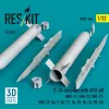 ResKit Models S-24 missiles with APU-68 (4 pcs) (MiG-21, MiG-23, MiG-27, MiG-29, Su-7, Su-17, Su-25, Su-24, Mi-24) (3D Printed) - S-24 – rakéták, 4 db