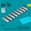 ResKit Models OFAB-100-120 bombs (8 pcs) (Su-7, Su-17, Su-24, Su-25, Su-27, Su-30, MiG-21, MiG-27) (3D Printed) - OFAB-100-120 – bombák, 8 db