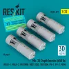 ResKit Models Mk-38 Depth bombs (650 lb) (4 pcs) (PB4Y-1, PB4Y-2, PBY/PBN, PB2Y, SBD, TBF/TBM, PV-1, PV-2, PBM) (3D Printed) - Mk-38 – mélységi bombák, 650 fontos, 4 db