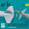 ResKit Models GBU-10 Paveway I – BSU-37/B + BSU-3A/B vezérsíkkal, kis sebességű, hővédett változat, 2 db