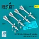 ResKit Models R-27EP (AA-10 Alamo-F) missiles (4 pcs) (MiG-29, Su-27, Yak-141) (3D Printed) - R-27EP (AA-10 Alamo-F) – rakéták, 4 db