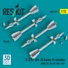 ResKit Models R-27EP (AA-10 Alamo-F) missiles (4 pcs) (MiG-29, Su-27, Yak-141) (3D Printed) - R-27EP (AA-10 Alamo-F) – rakéták, 4 db