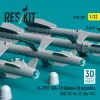 ResKit Models R-27ET (AA-10 Alamo-D) missiles (4 pcs) (MiG-29, Su-27, Yak-141) (3D Printed) - R-27ET (AA-10 Alamo-D) – rakéták, 4 db