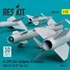 ResKit Models R-27ET (AA-10 Alamo-D) missiles (4 pcs) (MiG-29, Su-27, Yak-141) (3D Printed) - R-27ET (AA-10 Alamo-D) – rakéták, 4 db