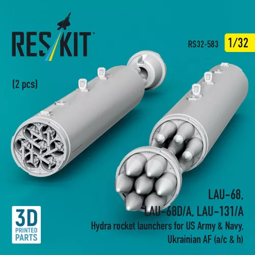 ResKit Models LAU-68, LAU-68D/A, LAU-131/A Hydra – rakétaindítók, 2 db