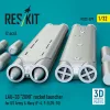 ResKit Models LAU-33 ZUNI rocket launcher for US Army & Navy (2 pcs) (F-4, F-8, OV-10) (3D Printed) - rakétaindító, 2 db
