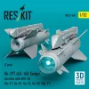 ResKit Models Kh-29T (AS-14B Kedge) missiles with AKU-58 (2 pcs) (Su-17, Su-25, Su-24, Su-30, Mig-27) (3D Printed) - Kh-29T (AS-14B Kedge) – rakéták, 2 db