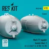 ResKit Models Mark 77 napalm bombs Mod.2 (2pcs) (A-4, A-26K, F-4, AV-8B, F/A-18) (3D Printed) - bombák, 2 db