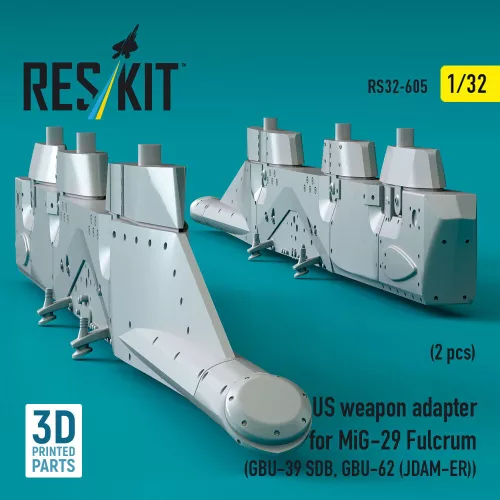 ResKit Models MiG-29 Fulcrum – amerikai fegyveradapter GBU-39 SDB és GBU-62 (JDAM-ER) fegyverekhez, 2 db