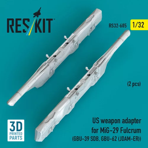 ResKit Models MiG-29 Fulcrum – amerikai fegyveradapter GBU-39 SDB és GBU-62 (JDAM-ER) fegyverekhez, 2 db