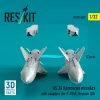 ResKit Models AS.34 Kormoran missiles with adapters (2 pcs) (for F-104G, Tornado IDS) (3D Printed) - AS.34 Kormoran – rakéták, 2 db