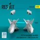 ResKit Models AS.34 Kormoran missiles with adapters (2 pcs) (for F-104G, Tornado IDS) (3D Printed) - AS.34 Kormoran – rakéták, 2 db