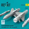 ResKit Models AS.34 Kormoran missiles with adapters (2 pcs) (for F-104G, Tornado IDS) (3D Printed) - AS.34 Kormoran – rakéták, 2 db