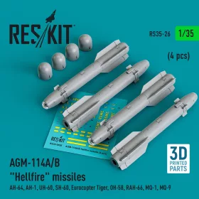ResKit Models AGM-114A/B Hellfire – rakéták, 4 db