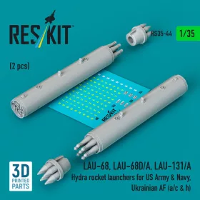   ResKit Models LAU-68, LAU-68D/A, LAU-131/A Hydra – rakétaindítók, 2 db