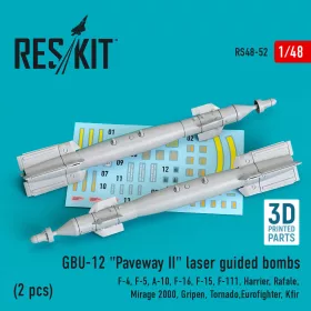   ResKit Models GBU-12 Paveway II – lézerirányítású bombák, 2 db