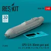 ResKit Models GPU-5/A 30mm gun pod (1 pcs) (A-4, A-7, AV-8B, F-4, F-5A, F-16, F/A-18) (3D Printed) - gépágyúkonténer, 1 db
